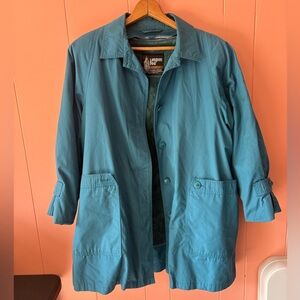 London Fog Women's Blue Trench Coat